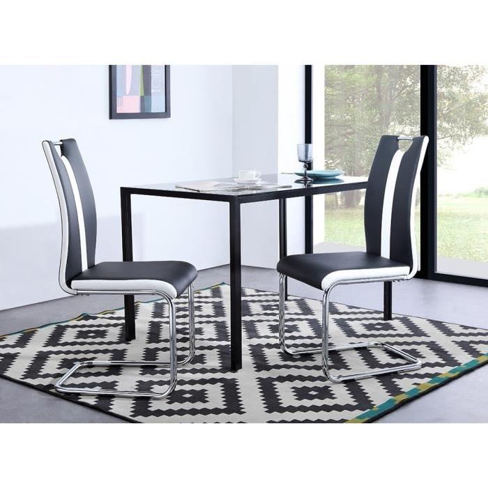 JADE Lot de 2 chaises de salle a manger