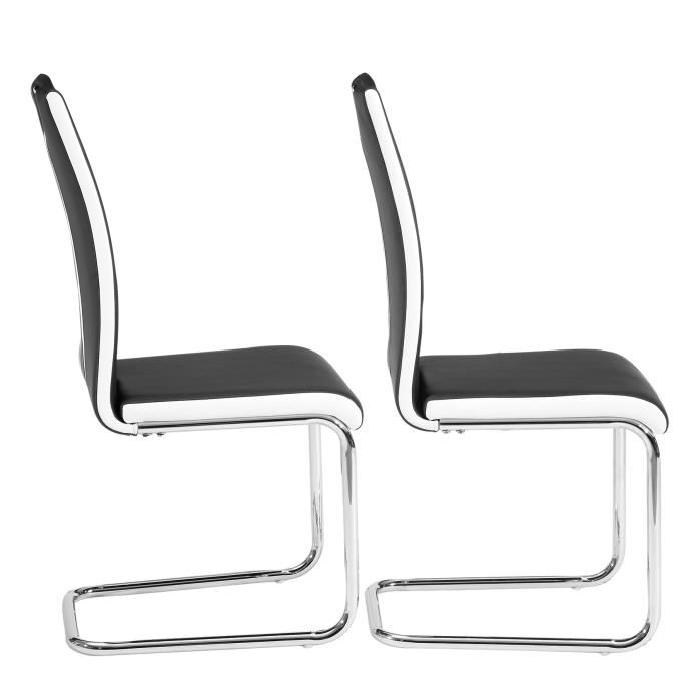 JADE Lot de 2 chaises de salle a manger