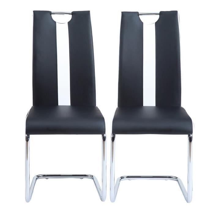 JADE Lot de 2 chaises de salle a manger