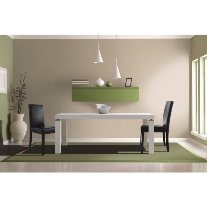 CLARA Lot de 2 Chaises de salle a manger en simili - Noir