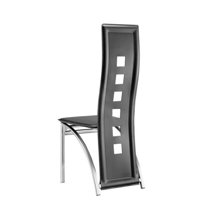 EIFFEL Lot de 2 chaises de salle a manger - Gris