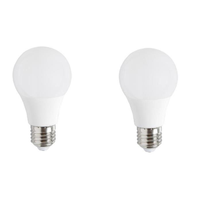 EXPERT LINE Lot de 2 ampoules LED E27 5 W équivalent a 37 W blanc chaud