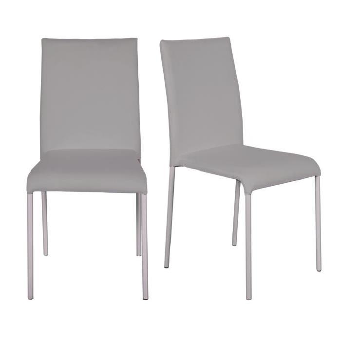 FINLANDEK Lot de 2 chaises de salle a manger en...