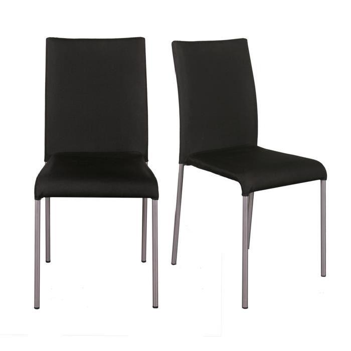 FINLANDEK Lot de 2 chaises de salle a manger en...