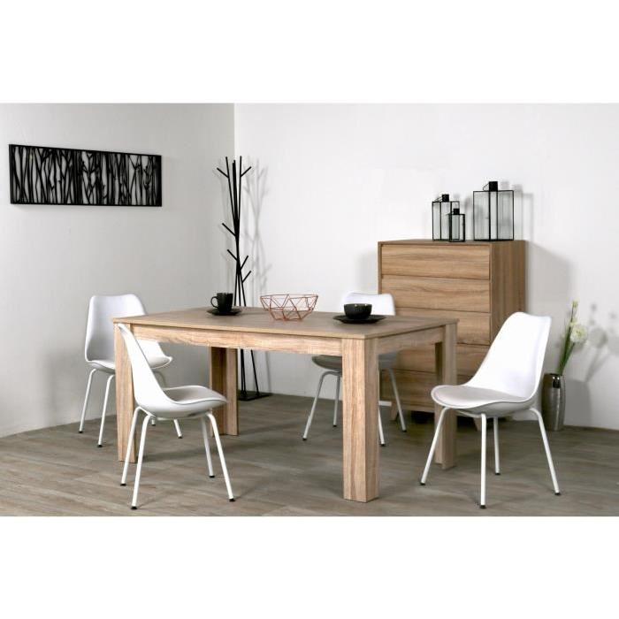 FINLANDEK Lot de 2 chaises de salle a manger en...