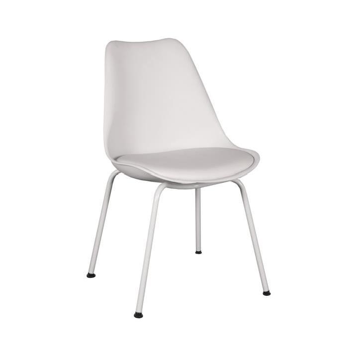 FINLANDEK Lot de 2 chaises de salle a manger en...