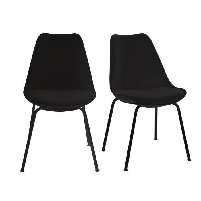 FINLANDEK Lot de 2 chaises de salle a manger