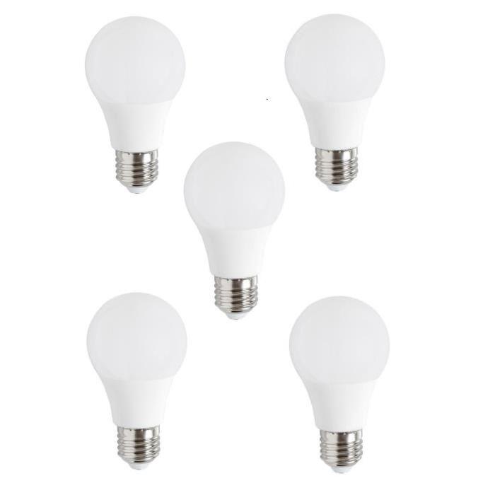 EXPERT LINE Lot de 5 ampoules LED E27 5 W équivalent a 37 W blanc chaud