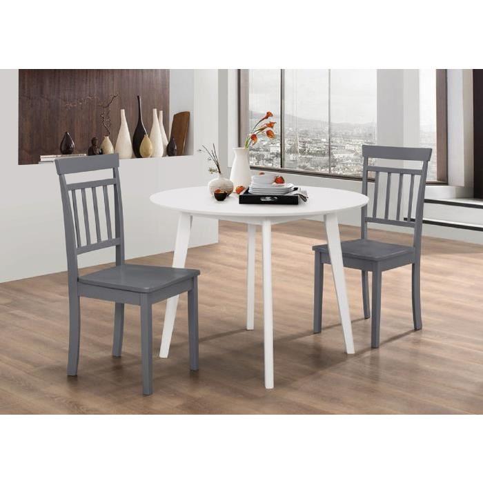 MISSOURI Lot de 2 chaises de salle a manger en ...