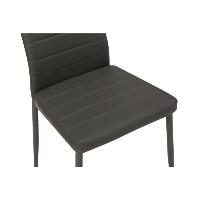 SAM Lot de 4 chaises de salle a manger grises