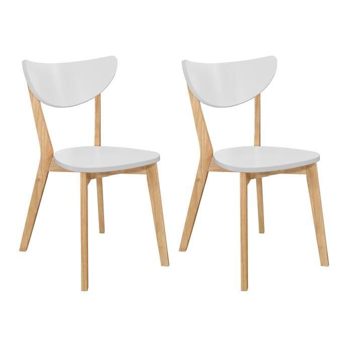 SIMPLY Lot de 2 chaises de salle a manger desig...