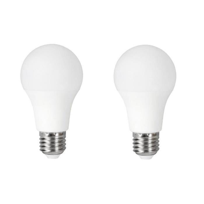 EXPERT LINE Lot de 2 ampoules LED E27 12 W équivalent a 75 W blanc chaud