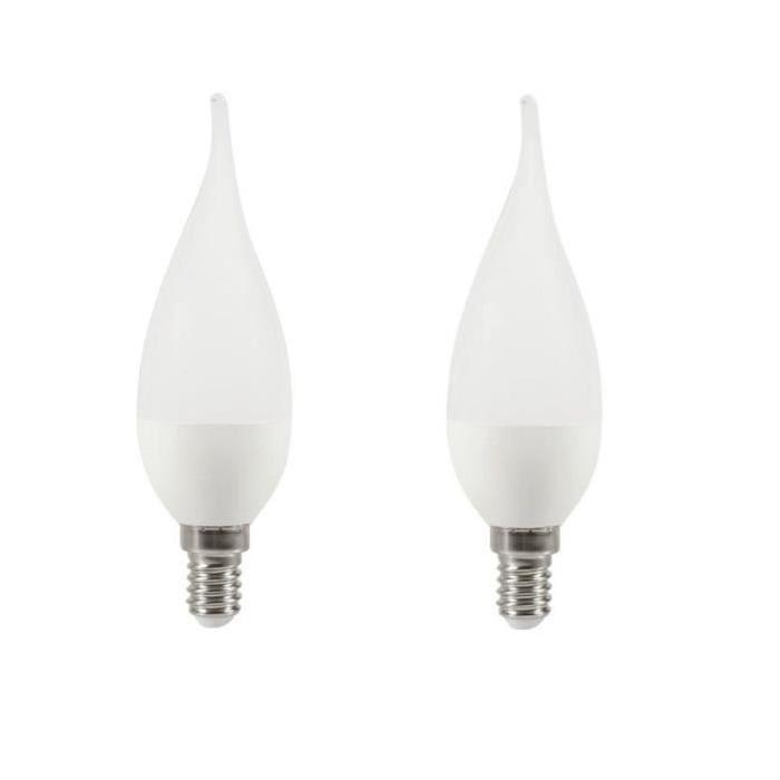 EXPERT LINE Lot de 2 ampoules LED E14 3 W équivalent a 25 W blanc chaud