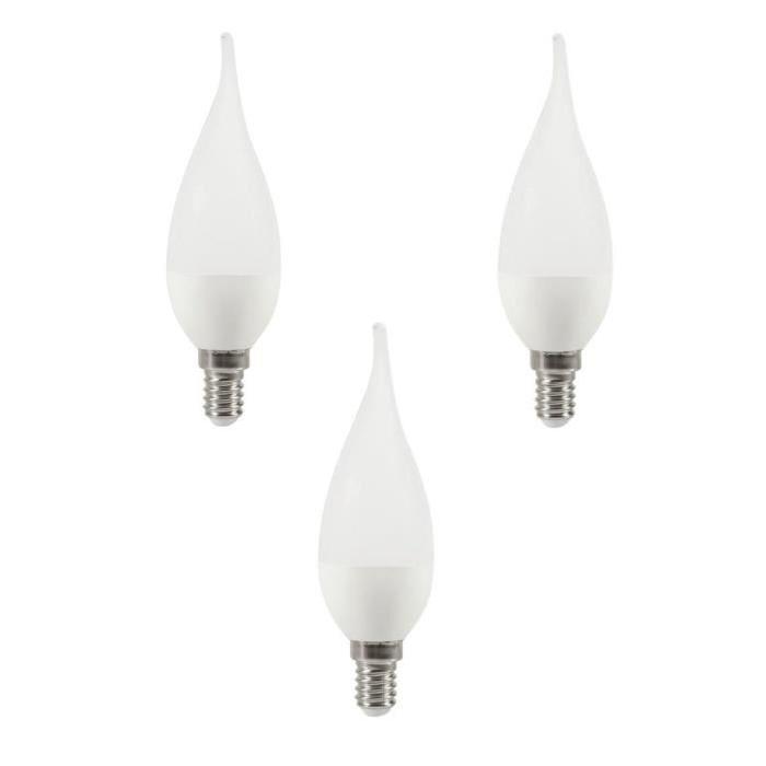 EXPERT LINE Lot de 3 ampoules LED E14 3 W équivalent a 25 W blanc chaud