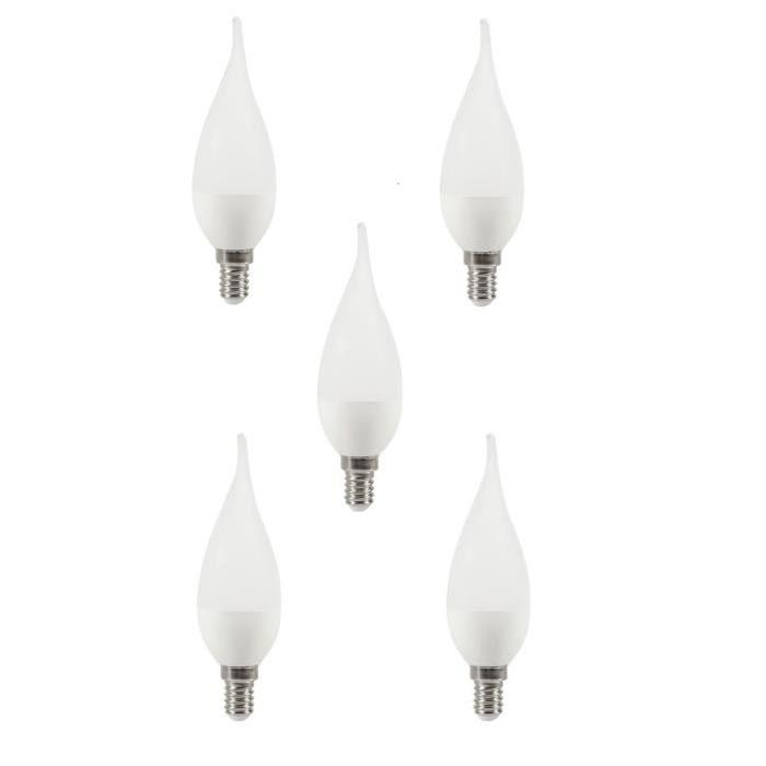 EXPERT LINE Lot de 5 ampoules LED E14 3 W équivalent a 25 W blanc chaud