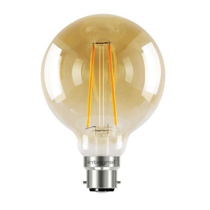 INTEGRAL LED Lot de 2 ampoules décoratives G125 B22 2,5 W équivalent a 40 W