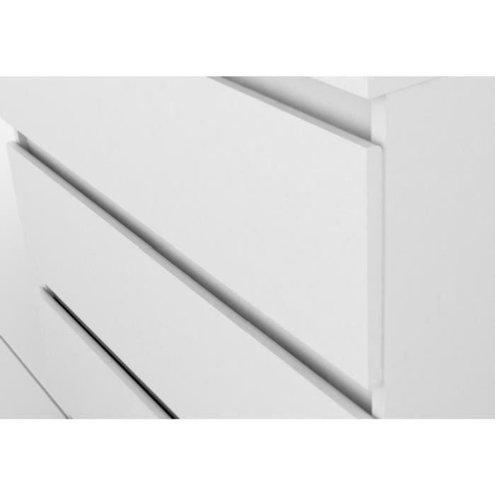 FINLANDEK Commode de chambre NATTI style contemporain blanc - L 77,2 cm