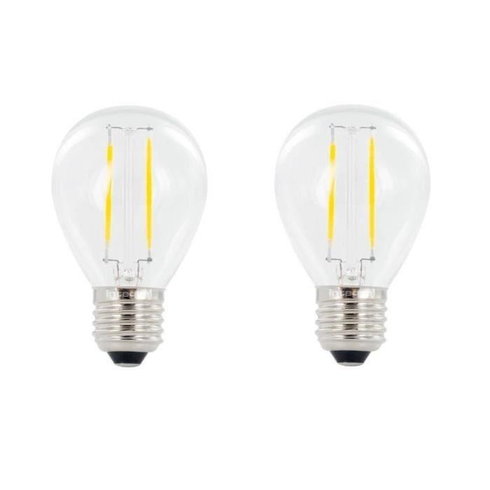 INTEGRAL LED Lot de 2 ampoules mini globe filament E27 2 W équivalent a 25 W 2700 K 250 lm