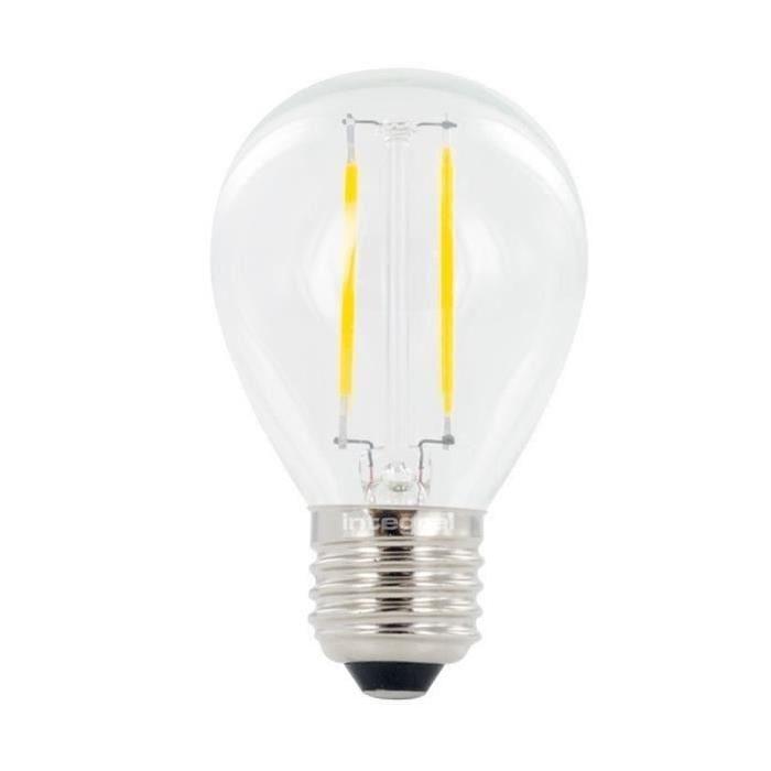 INTEGRAL LED Lot de 2 ampoules mini globe filament E27 2 W équivalent a 25 W 2700 K 250 lm