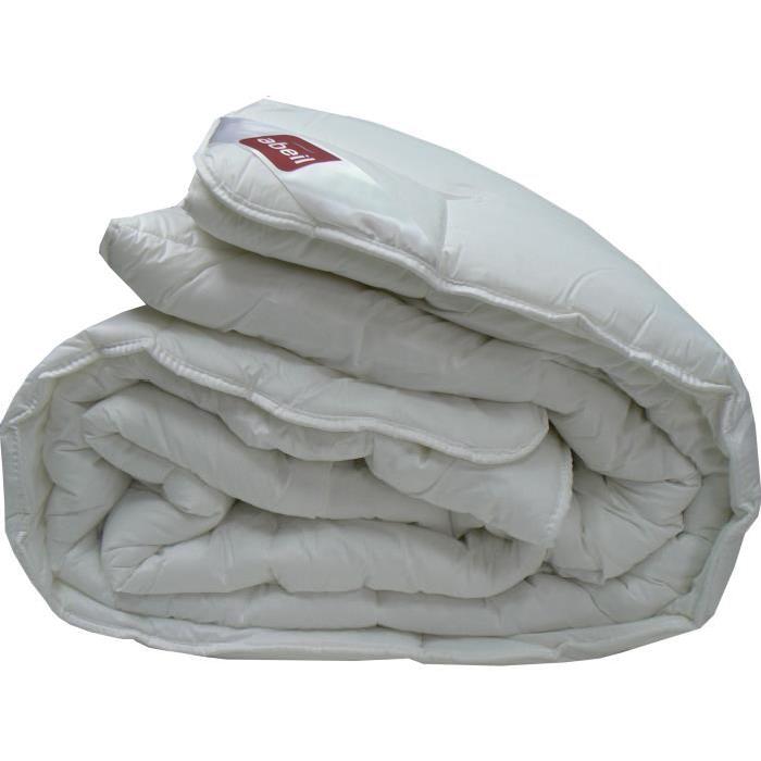 ABEIL Couette chaude Bio Confort Sensation 100% coton 200x200 cm blanc