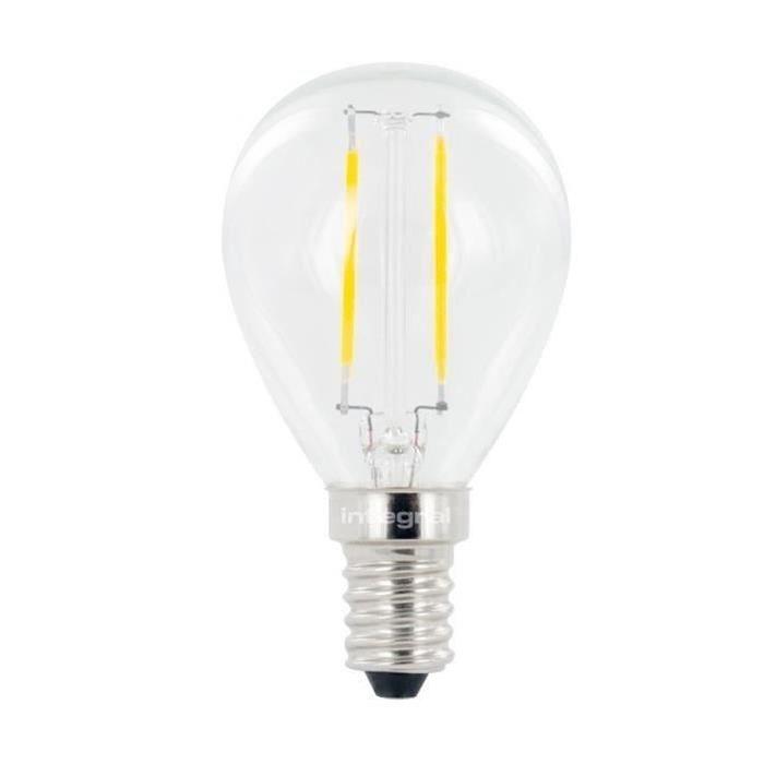 INTEGRAL LED Lot de 2 ampoules mini globe filament E14 2 W équivalent a 25 W 2700 K 250 lm