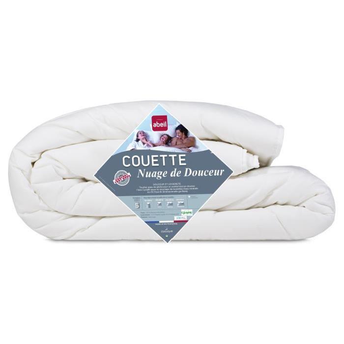 ABEIL Couette NUAGE de DOUCEUR 140x200 cm blanc