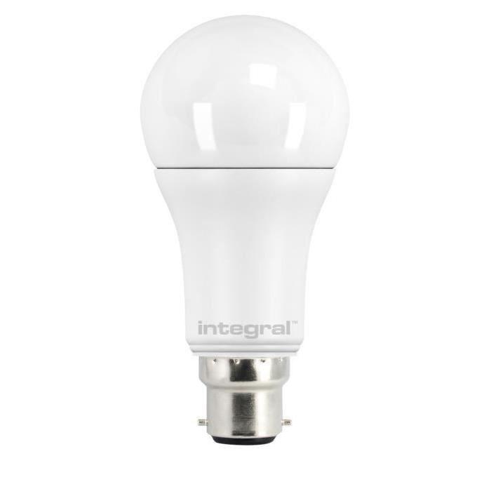 INTEGRAL LED Lot de 2 ampoules B22 10,5W équivalent a 75 W 5000 K 1100 lm