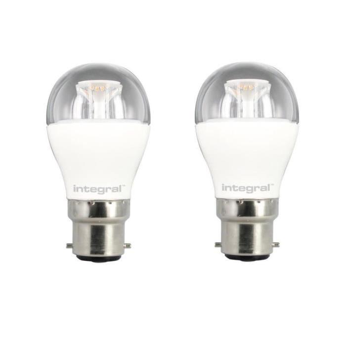 INTEGRAL LED Lot de 2 ampoules B22 6 W équivalent a 40 W 2700 K 470 lm