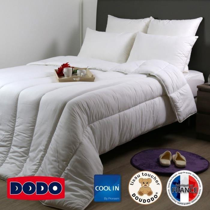 DODO Couette tempérée 300g/m˛ COOL'IN 140x200 cm blanc