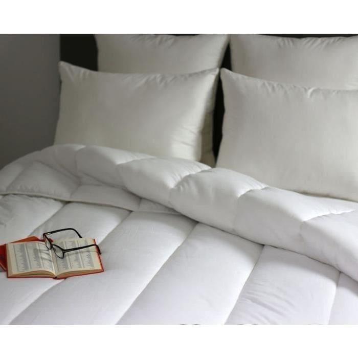 DODO Couette tempérée 300g/m˛ OPTI-PROTECT 140x200 cm blanc