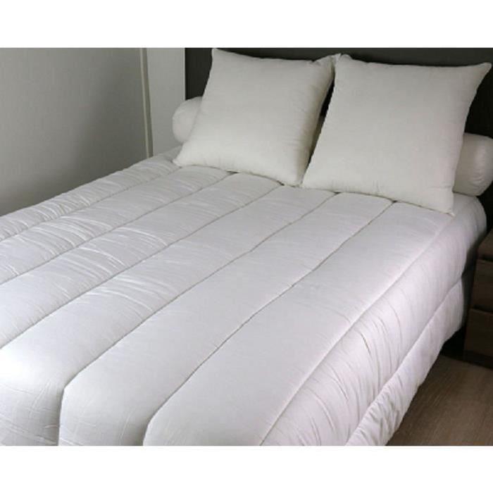 DODO Couette chaude 400gr/m˛ PRODIGE 100% satin de coton 140x200 cm blanc