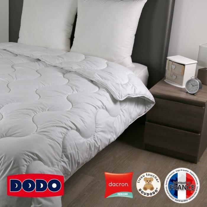 DODO Couette chaude 400gr/m˛ DACRON REBOND 200x200 cm blanc