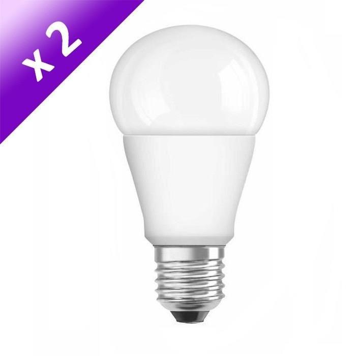 OSRAM Lot de 2 Ampoules LED E27 10 W équivalent a 75 W blanc froid