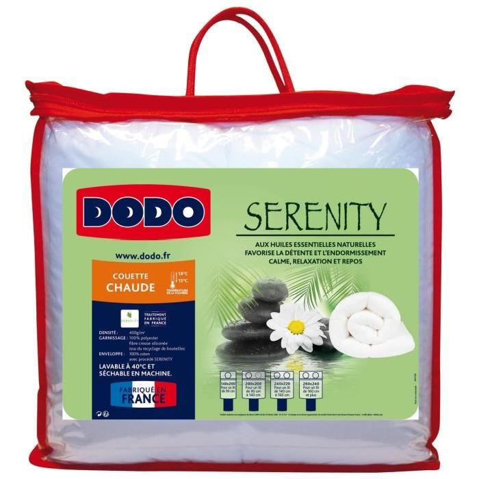 DODO Couette chaude 400gr/m˛ SERENITY 140x200 cm blanc