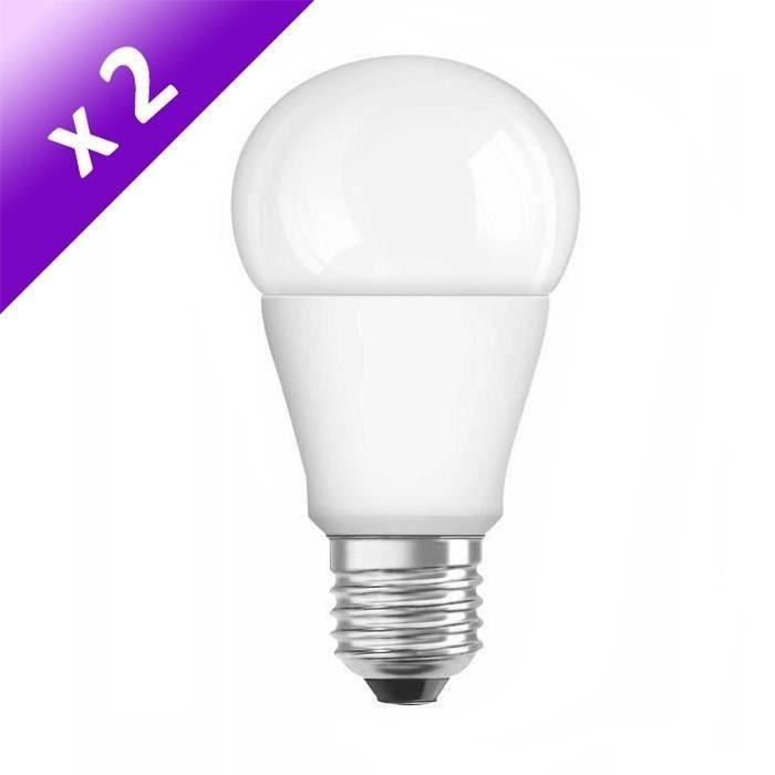 OSRAM Lot de 2 Ampoules LED E27 5 W équivalent a 40 W blanc chaud