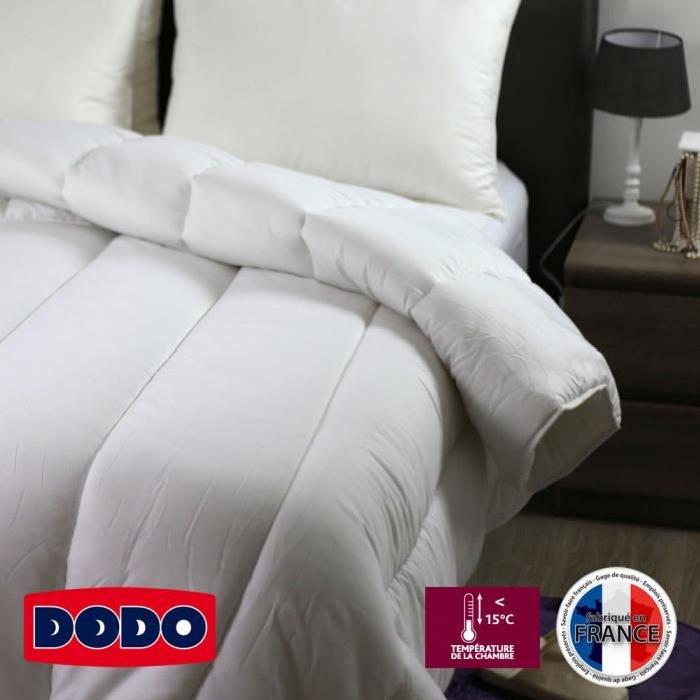 DODO Couette tres chaude 450g/m˛ SUPER ACTIWARM 200x200 cm blanc