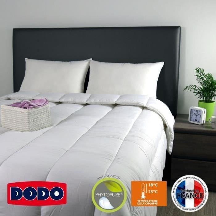 DODO Couette chaude 400gr/m˛ anti-acariens TENNESSEE 220x240 cm blanc