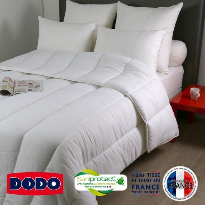 DODO Couette chaude 350gr/m˛ anti-acariens TOTALE FRANCE 140x200 cm blanc