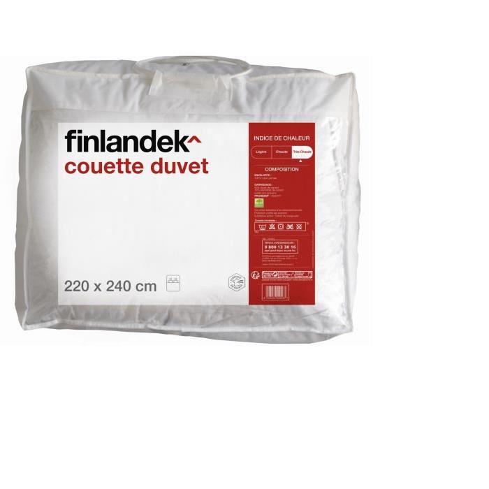 FINLANDEK Couette Duvet 220x240cm - Blanc