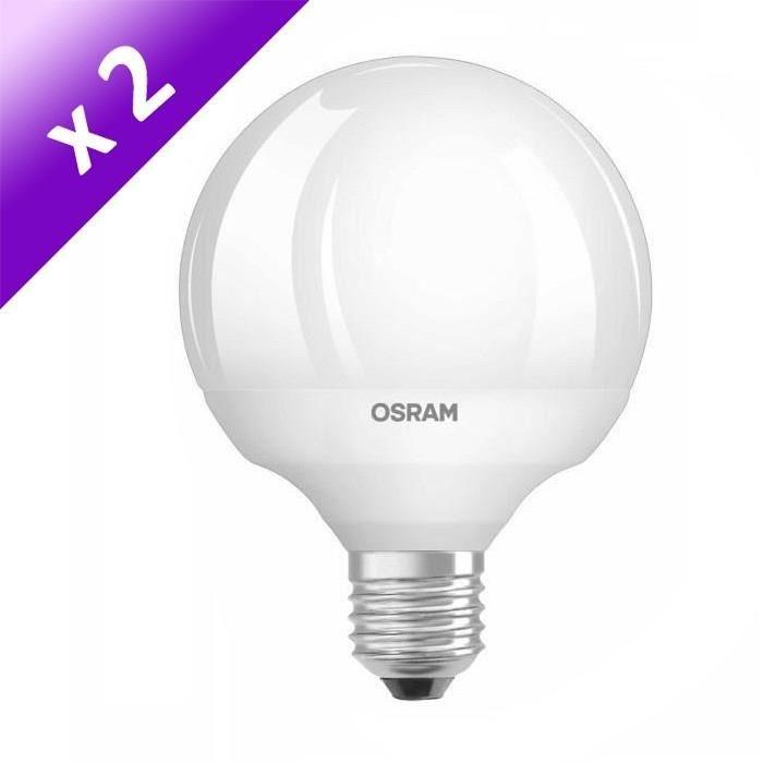 OSRAM Lot de 2 Ampoules LED E27 16 W équivalent a 100 W blanc chaud