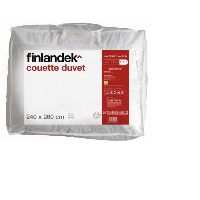 FINLANDEK Couette Duvet 240x260cm - Blanc