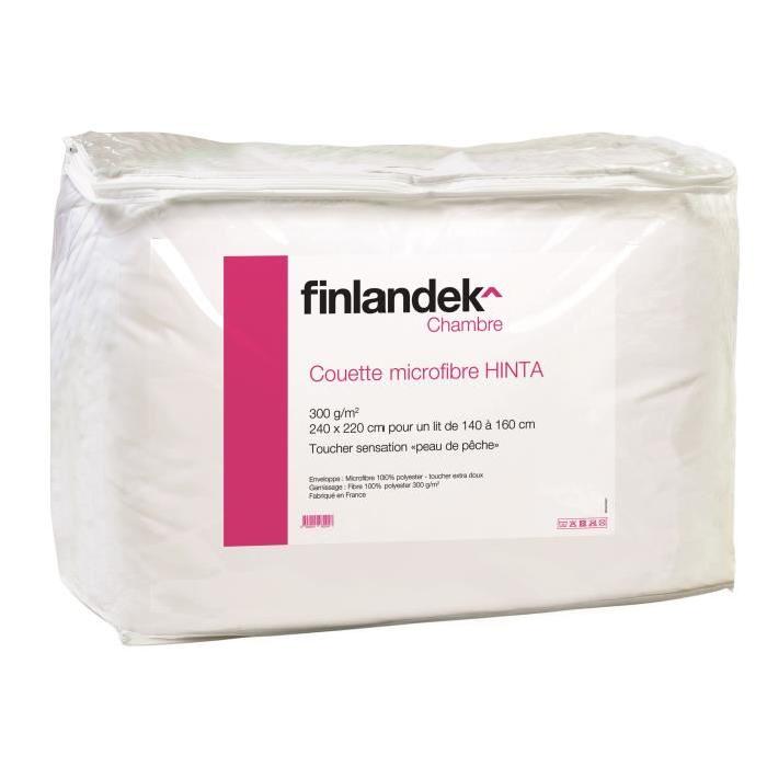 FINLANDEK Couette tempérée microfibre HINTA 220x240 cm blanc