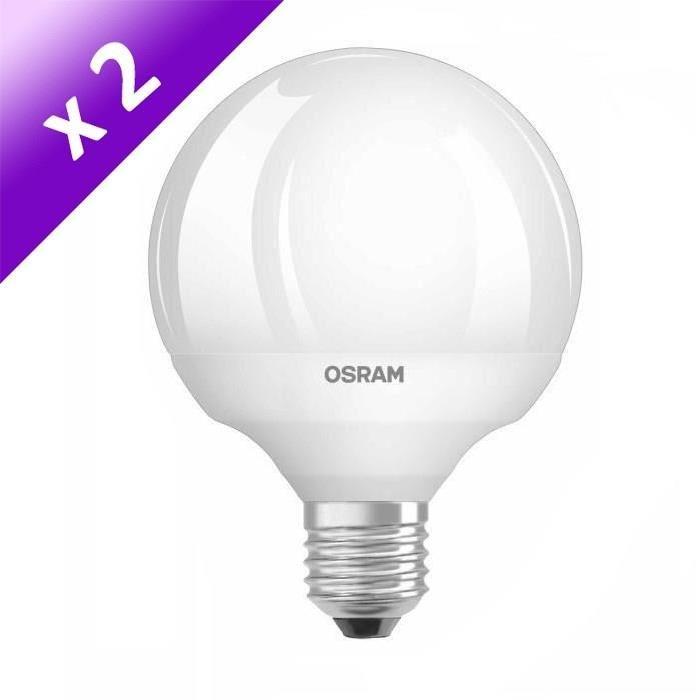 OSRAM Lot de 2 Ampoules LED 12 W équivalent a 75 W blanc chaud