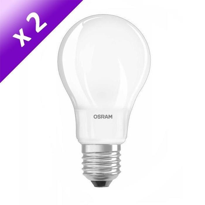 OSRAM Lot de 2 Ampoules filament LED E27 6 W équivalent a 40 W blanc chaud