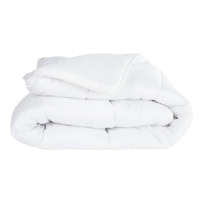 Couette tempérée Anti-acariens 300 gr/m˛ 220x240 cm blanc