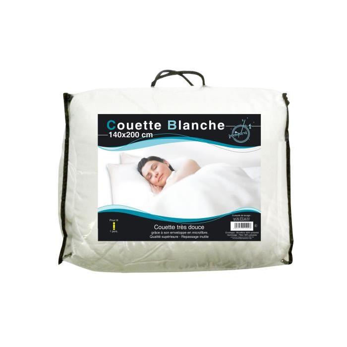 SOLEIL D'OCRE Couette Luxe - 140x200 cm - Blanc