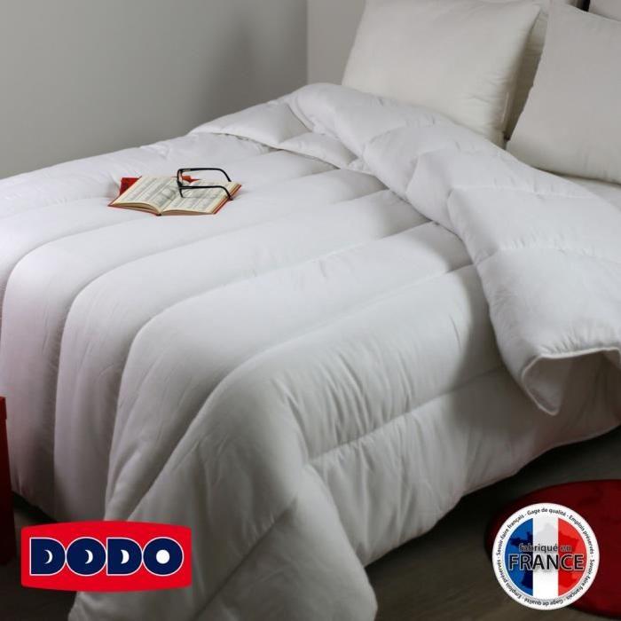 DODO Pack ONTARIO : 1 couette chaude 220x240 cm + 2 oreillers 60x60 cm blanc