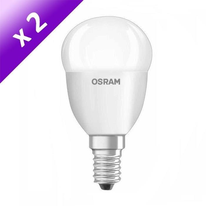 OSRAM Lot de 2 Ampoules LED GlowDim E14 7 W équivalent a 40 W dimmable variateur blanc chaud