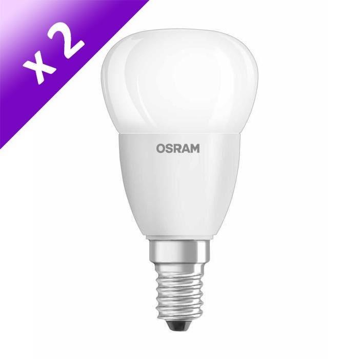 OSRAM Lot de 2 Ampoules LED E14 5 W équivalent a 40 W blanc froid