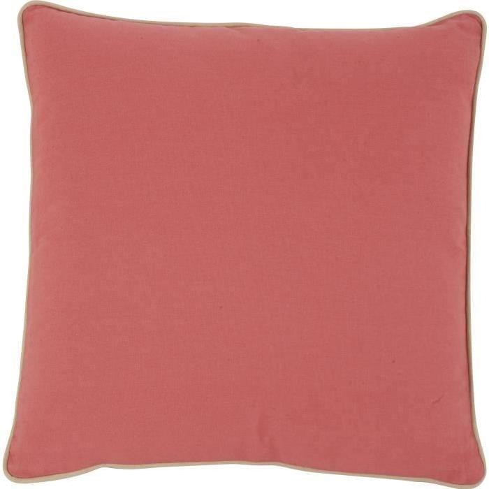 ATHEZZA Coussin 100 % coton Colorful 45x45 cm corail